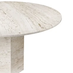 Mesa de centro Epic, White, Ø80*GUBI Hot