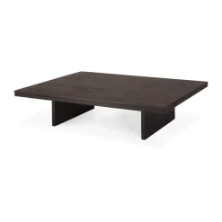 Mesa de centro Grooves, Off black teak, 140×110 cm*Ethnicraft Hot