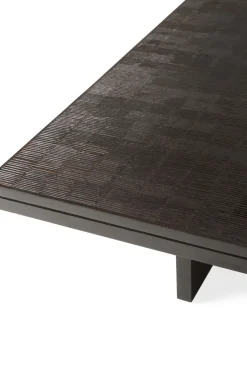Mesa de centro Grooves, Off black teak, 170x120 cm*Ethnicraft Hot