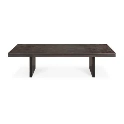 Mesa de centro Grooves, Off black teak, 135x65 cm*Ethnicraft Hot