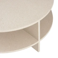 Mesa de centro Halves, Topo claro-terrazo, Ø85 cm*Muuto Best