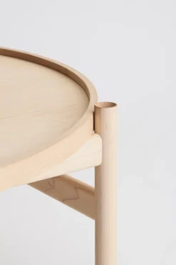 Mesa de centro HB Ø100 cm, Arce aceitado blanco*Brdr. Krüger
