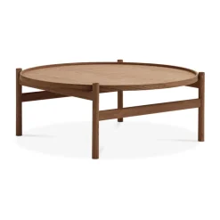 Mesa de centro HB Ø100 cm, Roble aceitado ahumado*Brdr. Krüger