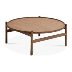 Mesa de centro HB Ø100 cm, Roble aceitado ahumado*Brdr. Krüger