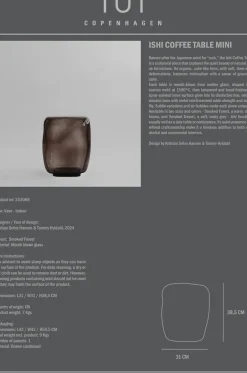 Mesa de centro Ishi mini, Smoked desert*101 Copenhagen Clearance