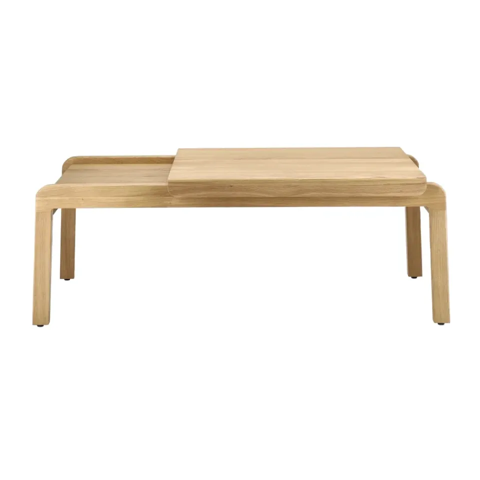 Mesa de centro Knutskog 115x52x41 cm, Naturlackad ek*1898 Discount