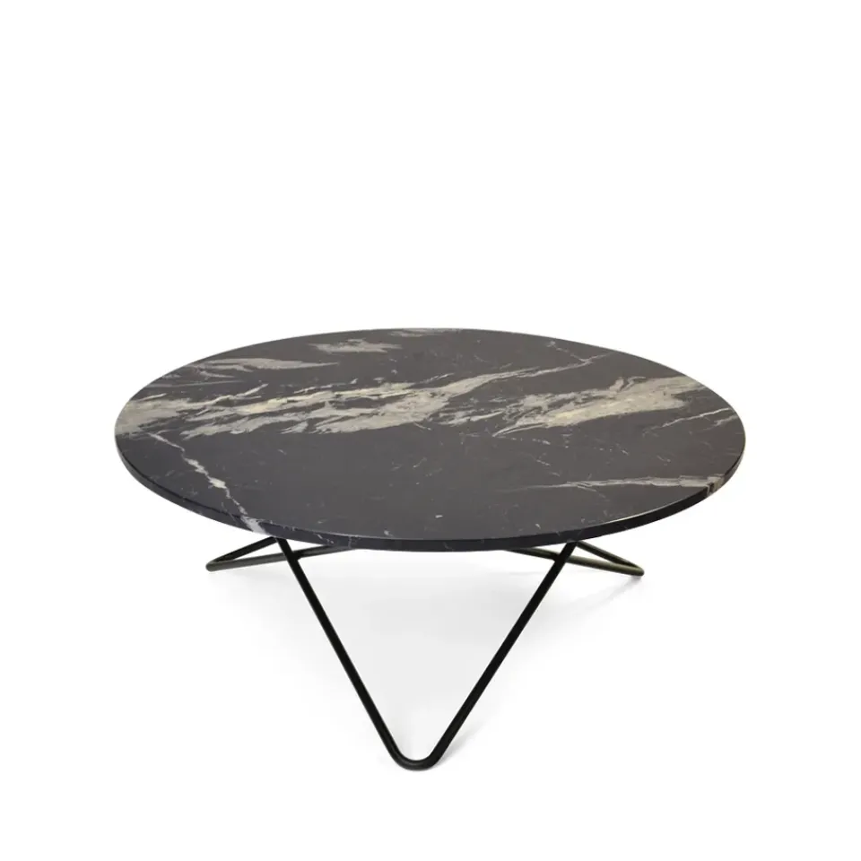 Mesa de centro Large O Table, mármol marquina mate, estructura lacado*OX Denmarq Best