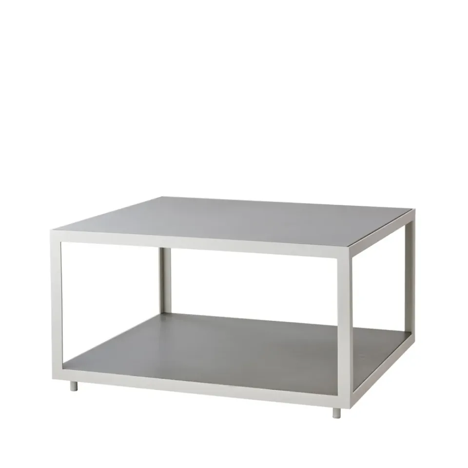 Mesa de centro Level cerámica 79x79 cm, Light grey-white*Cane-line Outlet
