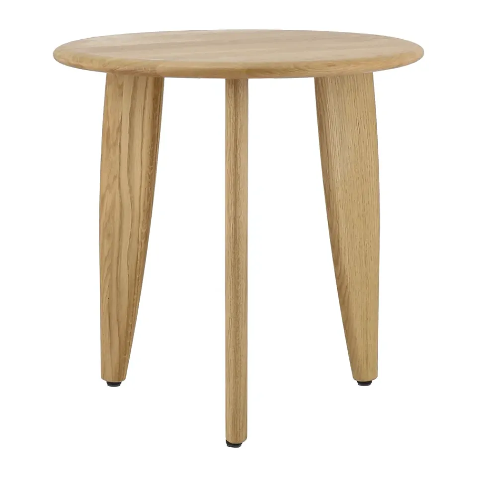 Mesa de centro Lyckeby Ø45x44 cm, Naturlackad ek*1898 New