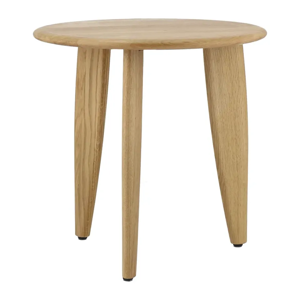 Mesa de centro Lyckeby Ø45x44 cm, Naturlackad ek*1898 New