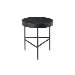Mesa de centro Marble Table, Mármol , medium, base negra*Ferm Living Online