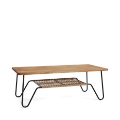 Mesa de centro Marcel, Roble rústico aceitado, 140x70*Mavis