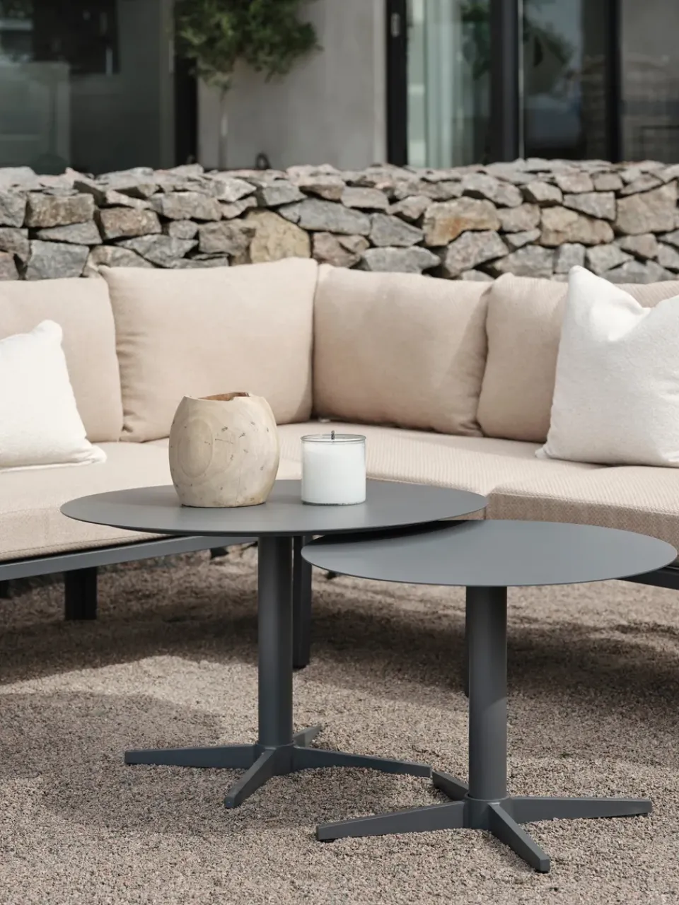 Mesa de centro Mill, Peach, Large Ø75 cm*Brafab