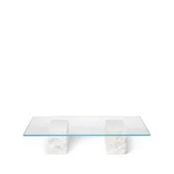 Mesa de centro Mineral, Vidrio, base de mármol*Ferm Living New