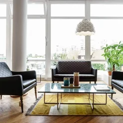 Mesa de centro Ninety rectangular, mármol indio, estructura de latón*OX Denmarq Best