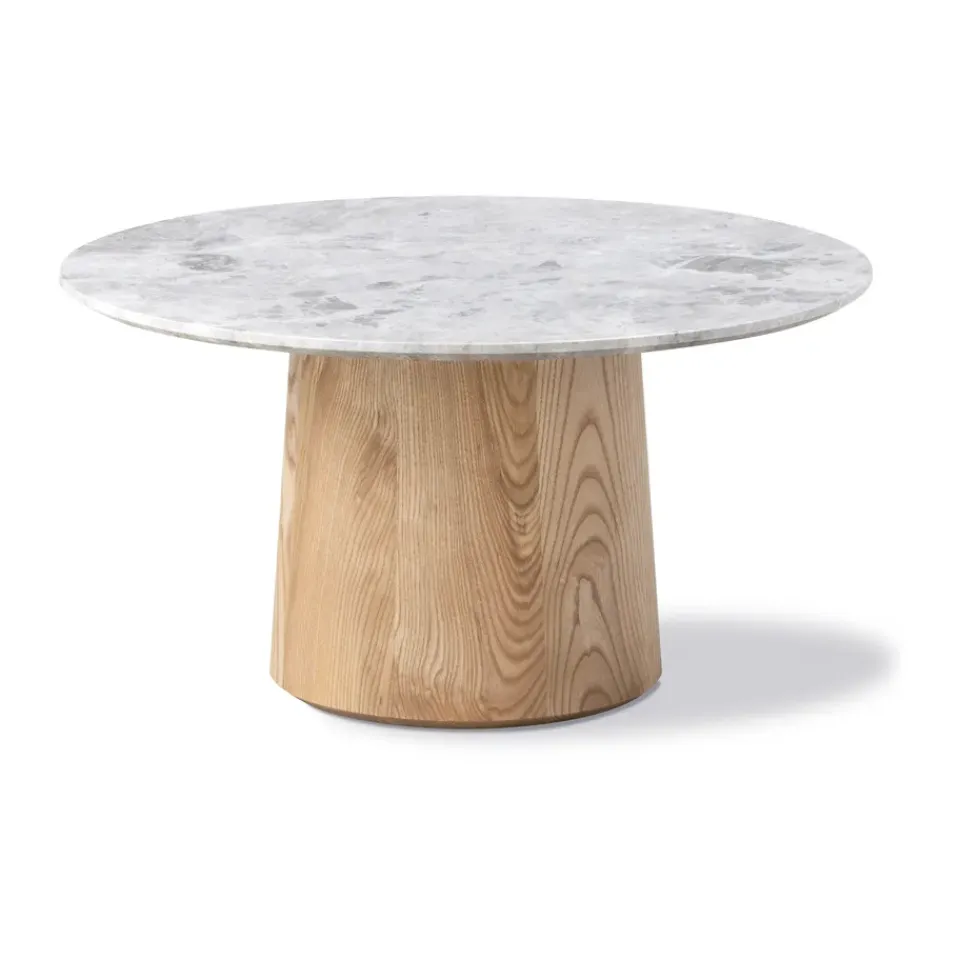 Mesa de centro Niveau Ø61 cm, Tundra Grey-ash tratado con aceite*Fredericia Furniture Outlet