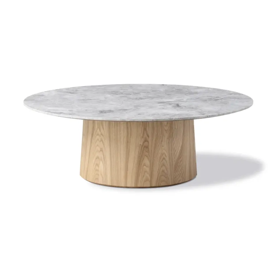 Mesa de centro Niveau Ø110 cm, Tundra Grey - tratado con aceite de fresno*Fredericia Furniture Outlet