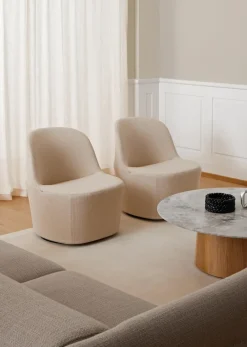 Mesa de centro Niveau Ø110 cm, Tundra Grey - tratado con aceite de fresno*Fredericia Furniture Outlet
