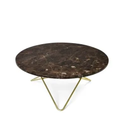 Mesa de centro O Table, mármol , estructura de latón*OX Denmarq Hot