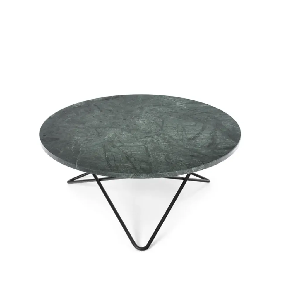Mesa de centro O Table, mármol , estructura lacado en negro*OX Denmarq Clearance