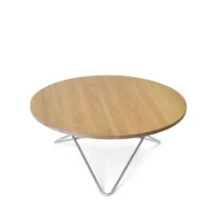 Mesa de centro O Table, roble lacado mate, estructura de acero inoxidable*OX Denmarq Sale
