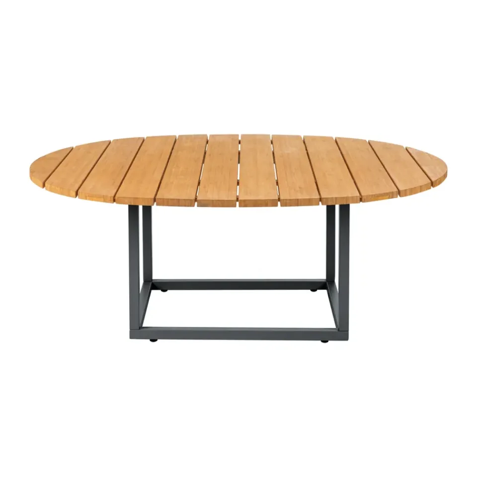 Mesa de centro Olive, Antracita-bambú, 110x80 cm*Brafab Online