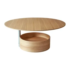 Mesa de centro Parasol L Ø90 cm, Oak*Maze New