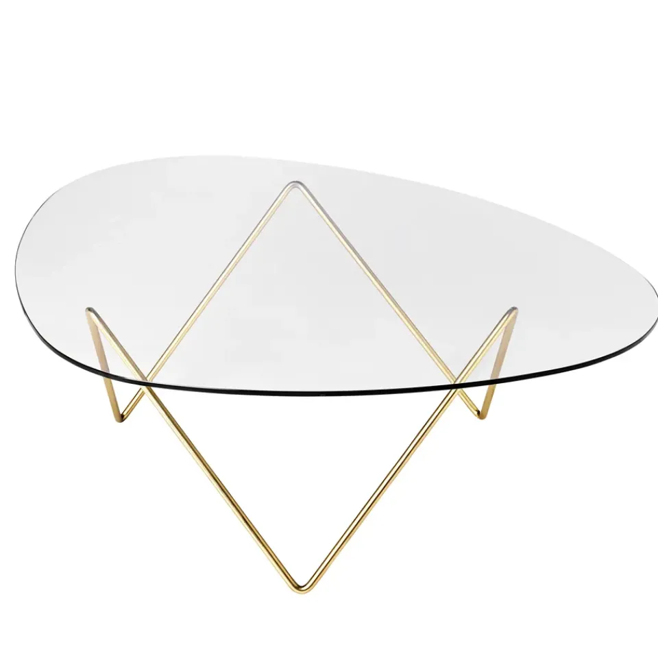 Mesa de centro Pedrera, Patas de latón*GUBI Sale