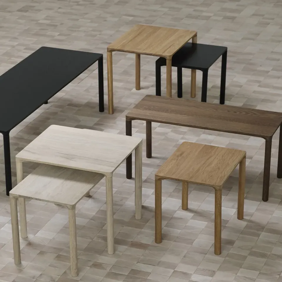 Mesa de centro Piloti 6715, Roble claro aceitado - altura 35 cm*Fredericia Furniture Online