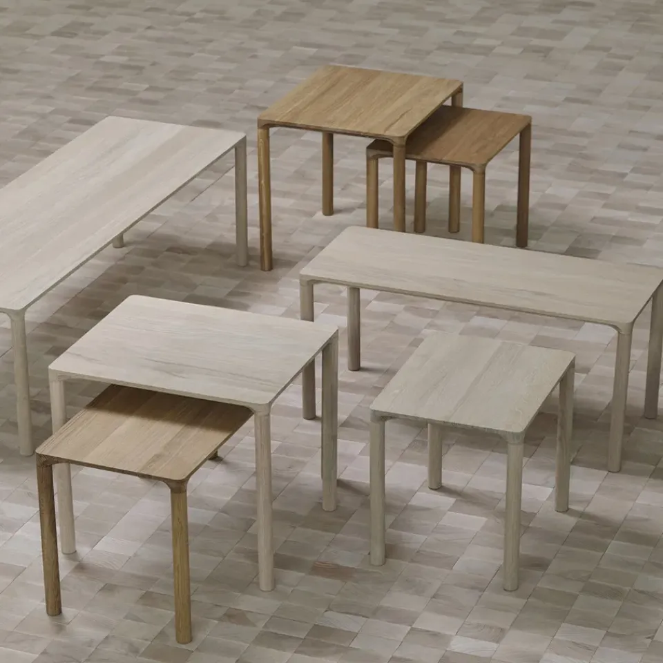 Mesa de centro Piloti 6715, Roble claro aceitado - altura 35 cm*Fredericia Furniture Online