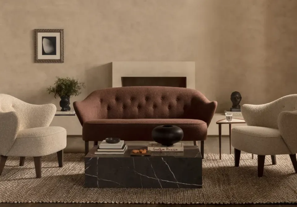 Mesa de centro Plinth, Grey, low*Audo Copenhagen New
