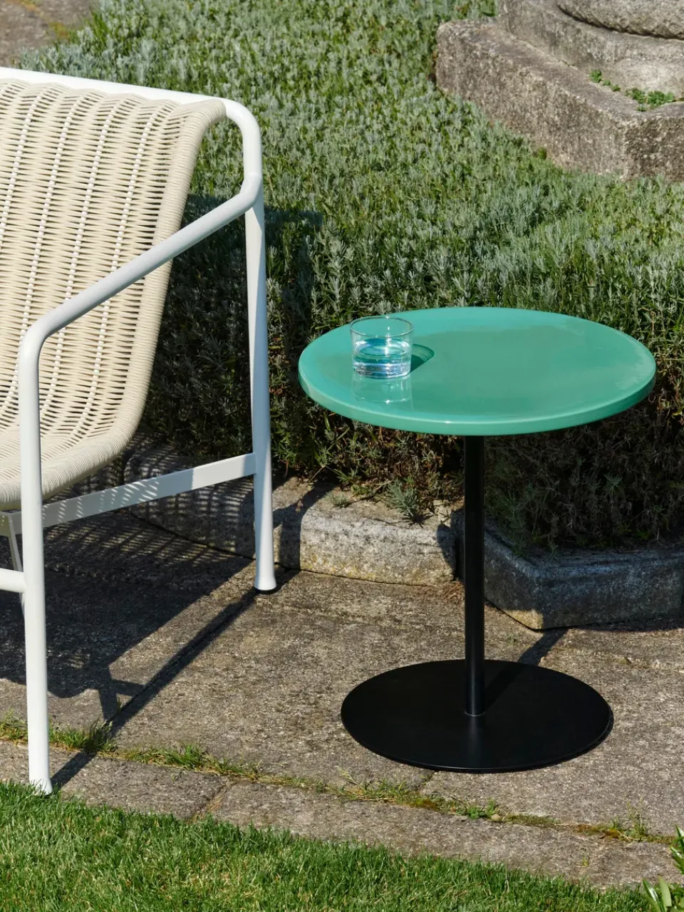 Mesa de centro Pyro Ø45 cm, Soft jade-black*HAY Online