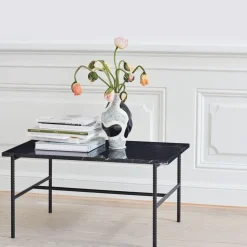 Mesa de centro Rebar 80x49x40,5 cm, Black marble-black*HAY Best