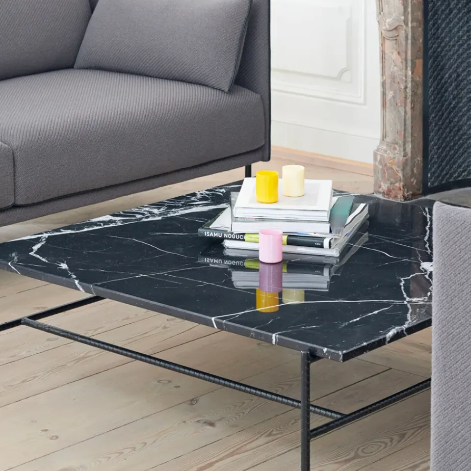 Mesa de centro Rebar 80x84x33 cm, Black marble-black*HAY Clearance