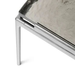 Mesa de centro Sett LN12, Smoked cast glass-dark chrome*&Tradition