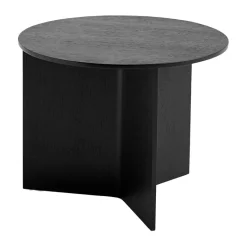 Mesa de centro Slit Ø45 cm, Black lacquered oak*HAY Discount