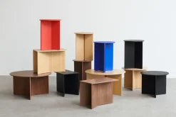 Mesa de centro Slit Ø45 cm, Lacquered oak*HAY Discount