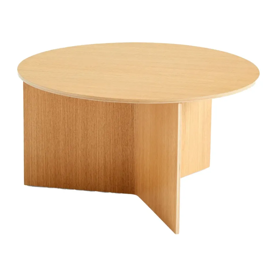 Mesa de centro Slit Ø65 cm, Lacquered oak*HAY Best