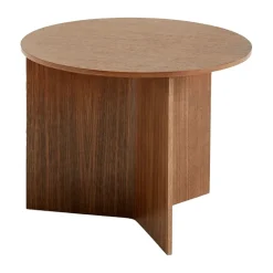 Mesa de centro Slit Ø45 cm, Lacquered walnut*HAY