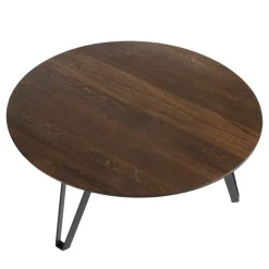 Mesa de centro Space Ø90 cm, roble ahumado*MUUBS Discount