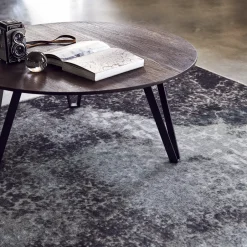 Mesa de centro Space Ø90 cm, roble ahumado*MUUBS Discount