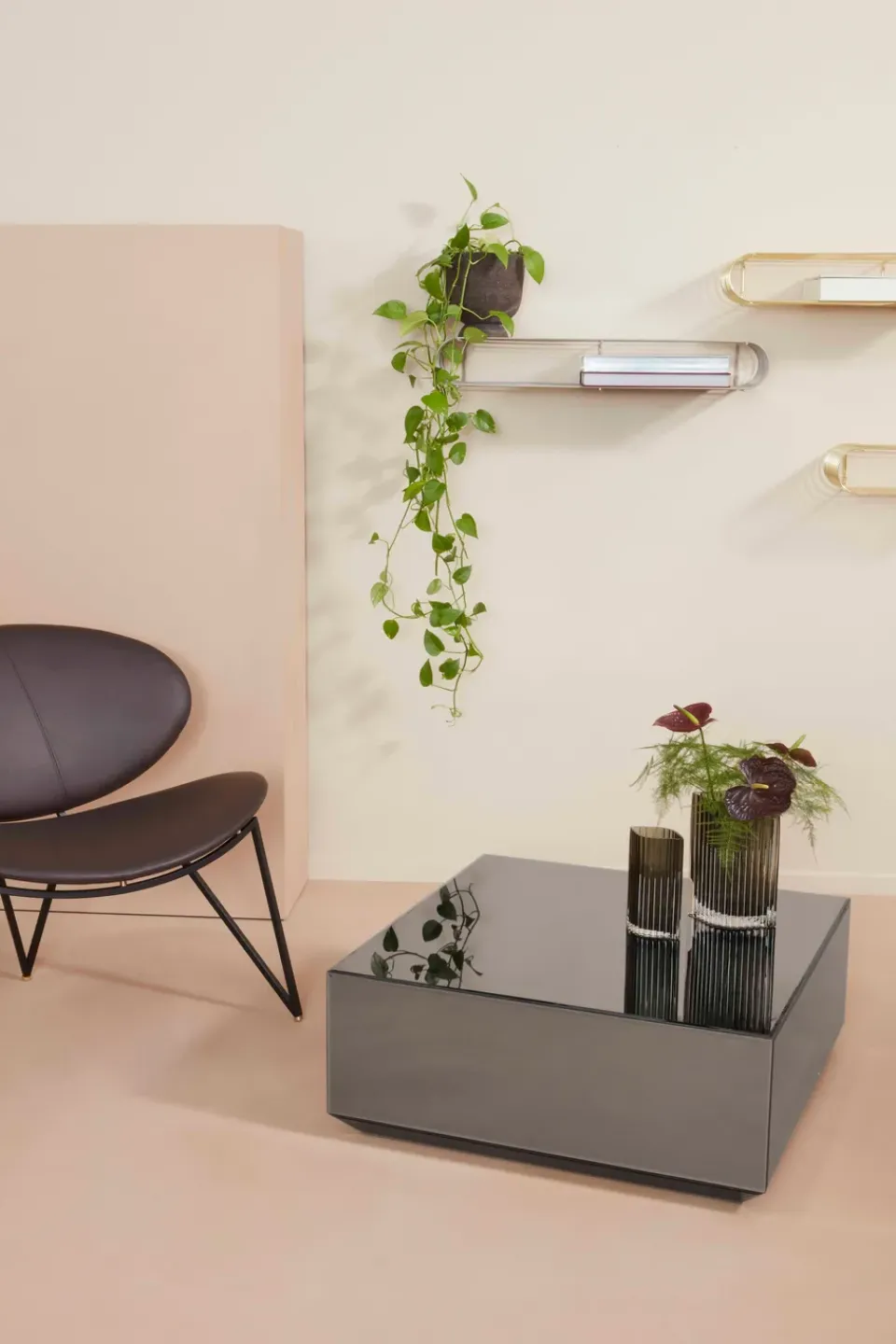Mesa de centro Speculum de 80x80 cm, Negro*AYTM Sale