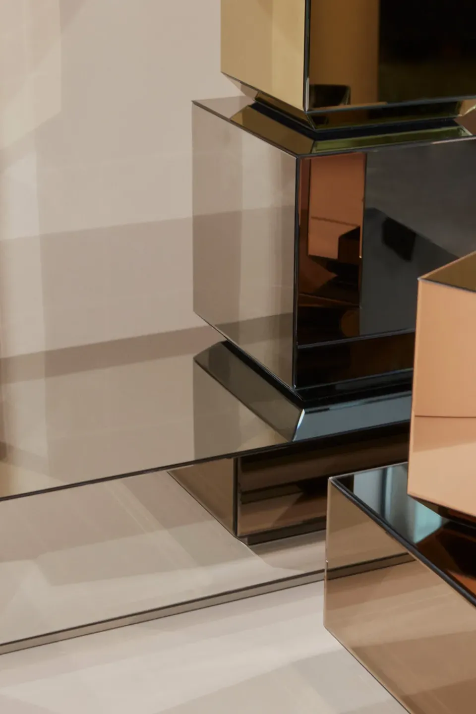 Mesa de centro Speculum de 80x80 cm, Negro*AYTM Sale