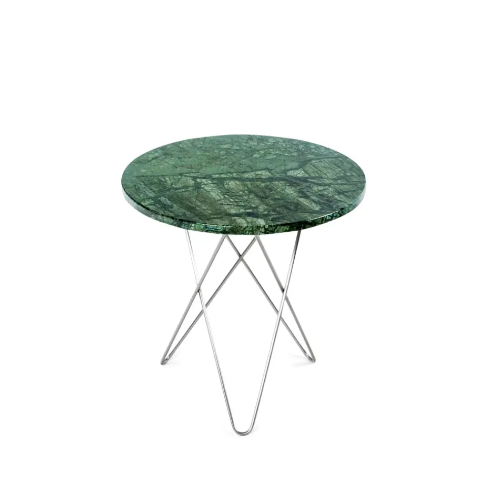 Mesa de centro Tall Mini O Table, mármol , acero inoxidable*OX Denmarq New
