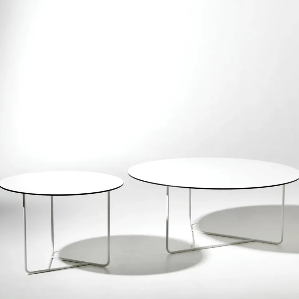 Mesa de centro Tellus, , base de cromo, h41 d100*SMD Design Online