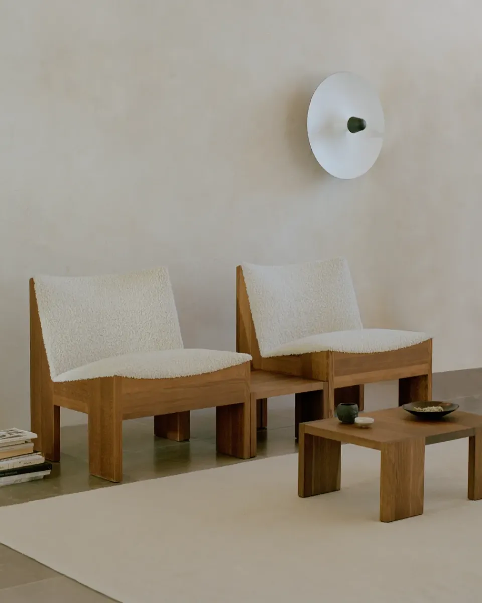 Mesa de centro Tennon, Roble ahumado, 61×43 cm*New Works Hot