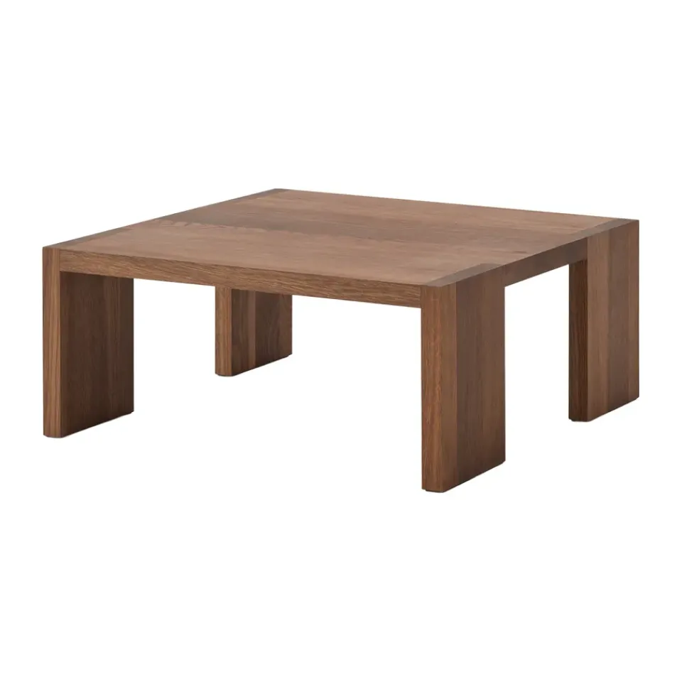 Mesa de centro Tennon, Roble ahumado, 61×61 cm*New Works Online