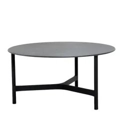 Mesa de centro Twist large Ø90 cm, Fossil black-lava grey*Cane-line New