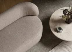 Mesa de centro Volos L, Ø75 cm, Travertino*Blomus Sale