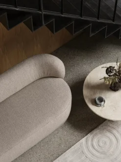 Mesa de centro Volos L, Ø75 cm, Travertino*Blomus Sale